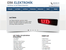 Tablet Screenshot of erkelektronik.com